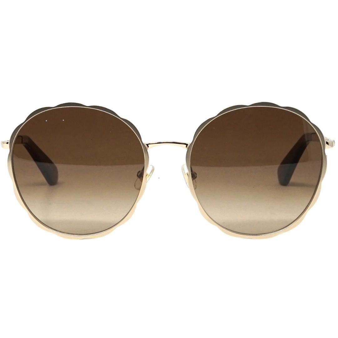 Солнцезащитные очки Cannes/G/S 0J5G HA золотистого цвета Kate Spade, золото