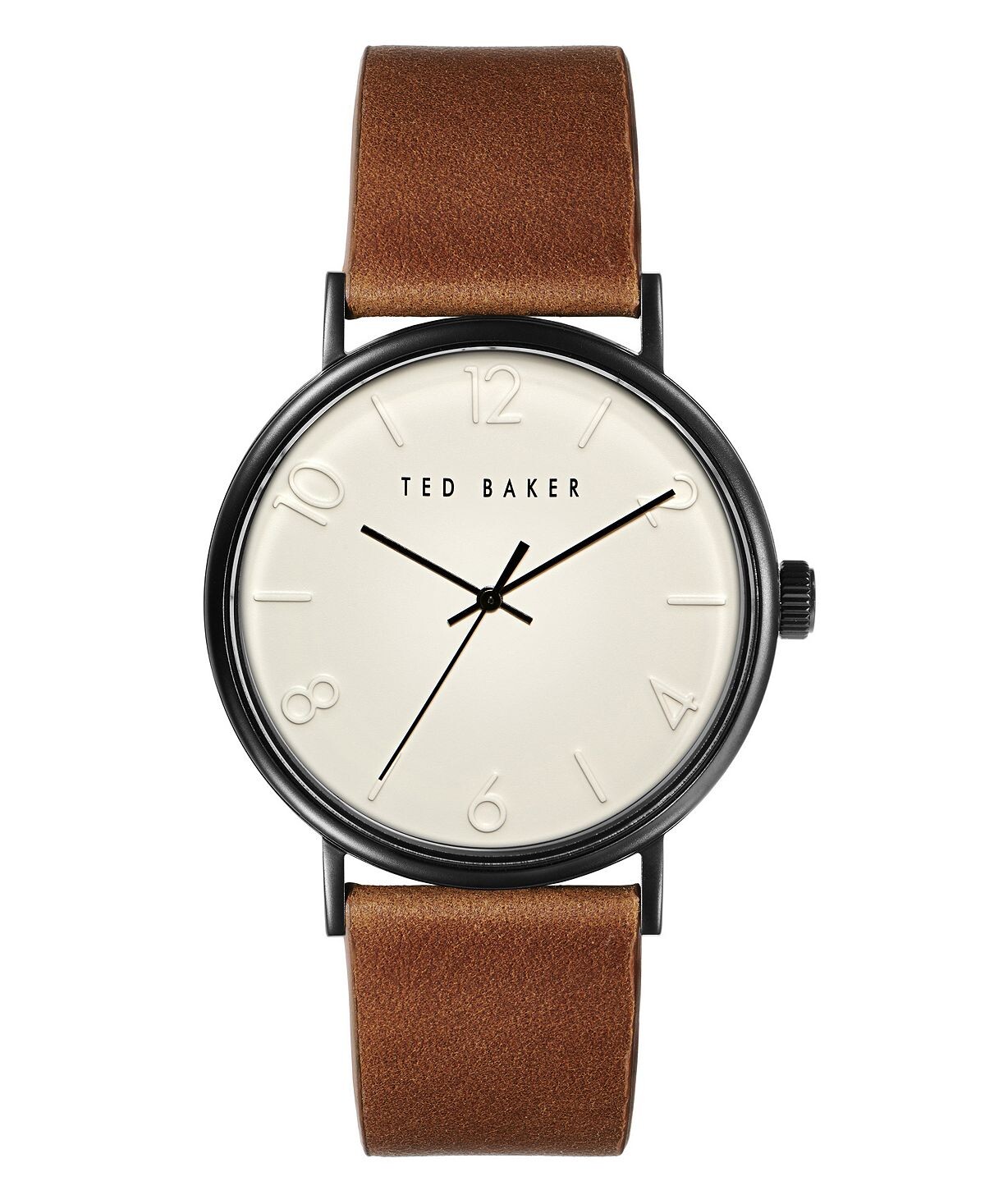 

Мужские часы Phylipa с коричневым кожаным ремешком, 43 мм Ted Baker