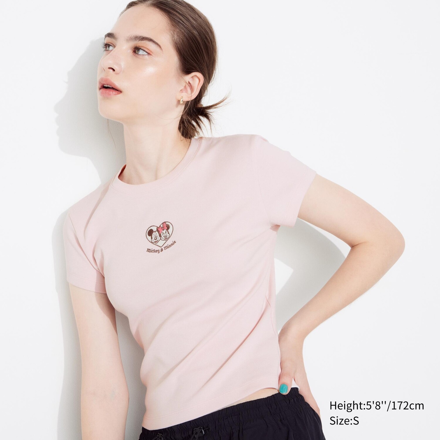 

Футболка Uniqlo Disney Collection c графикой, розовый
