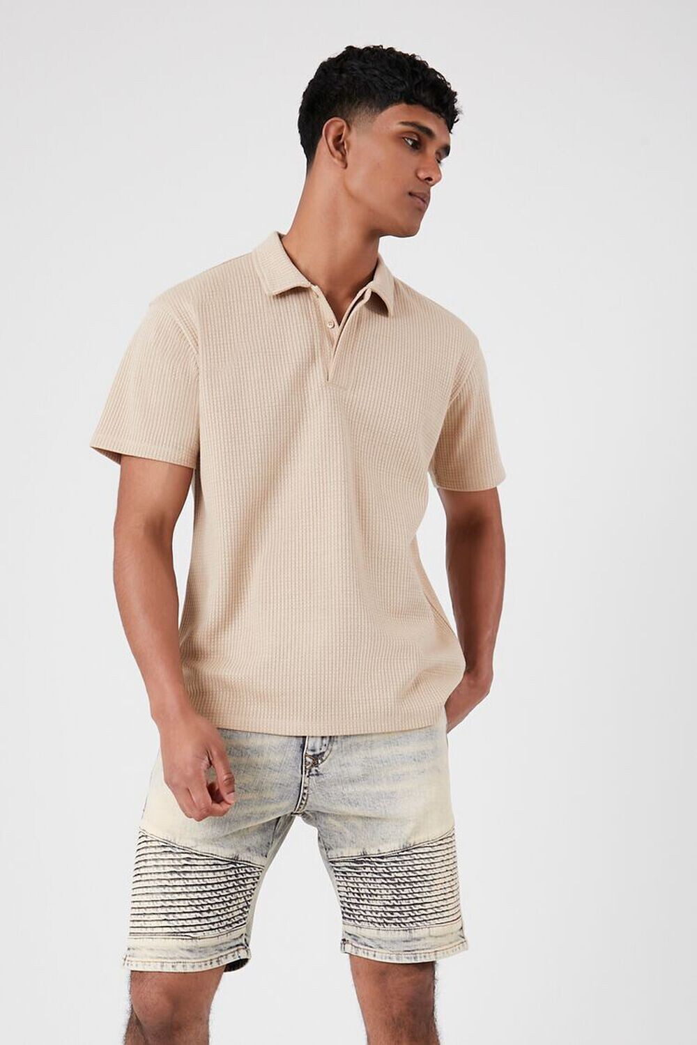 

Джинсовые шорты мото Forever 21, деним