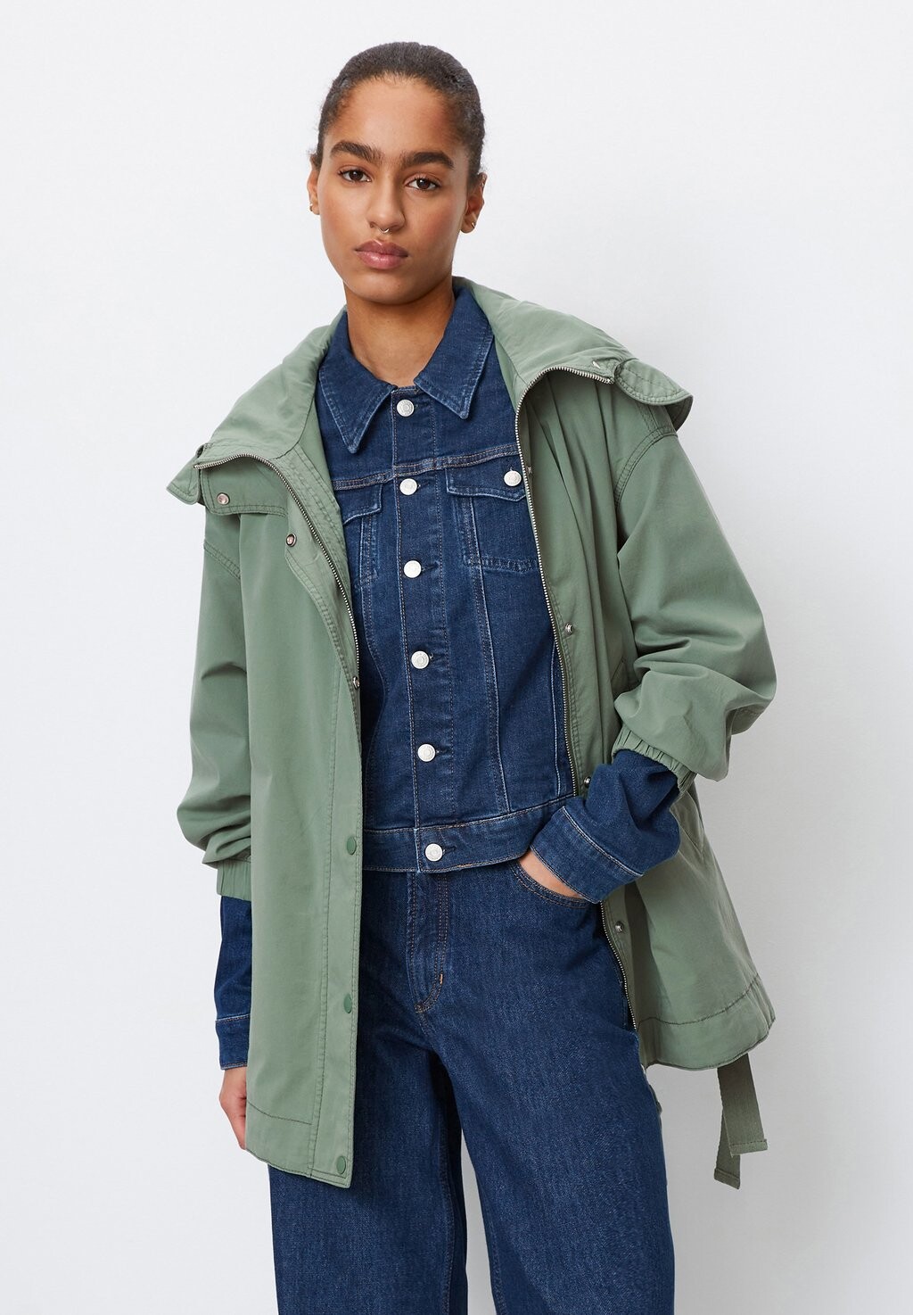 Парка Marc O'Polo DENIM, цвет green bamboo