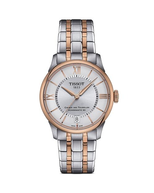 

Часы Chemin des Tourelles Powermatic 80, 34 мм Tissot, цвет Silver