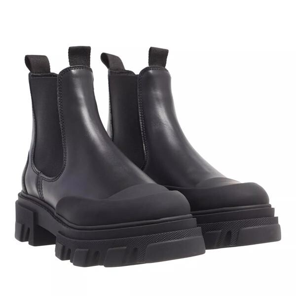 

Сапоги low chelsea boot stitch Ganni, черный