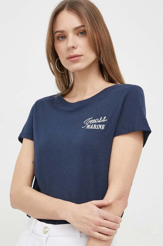 

Футболка Guess, темно-синий