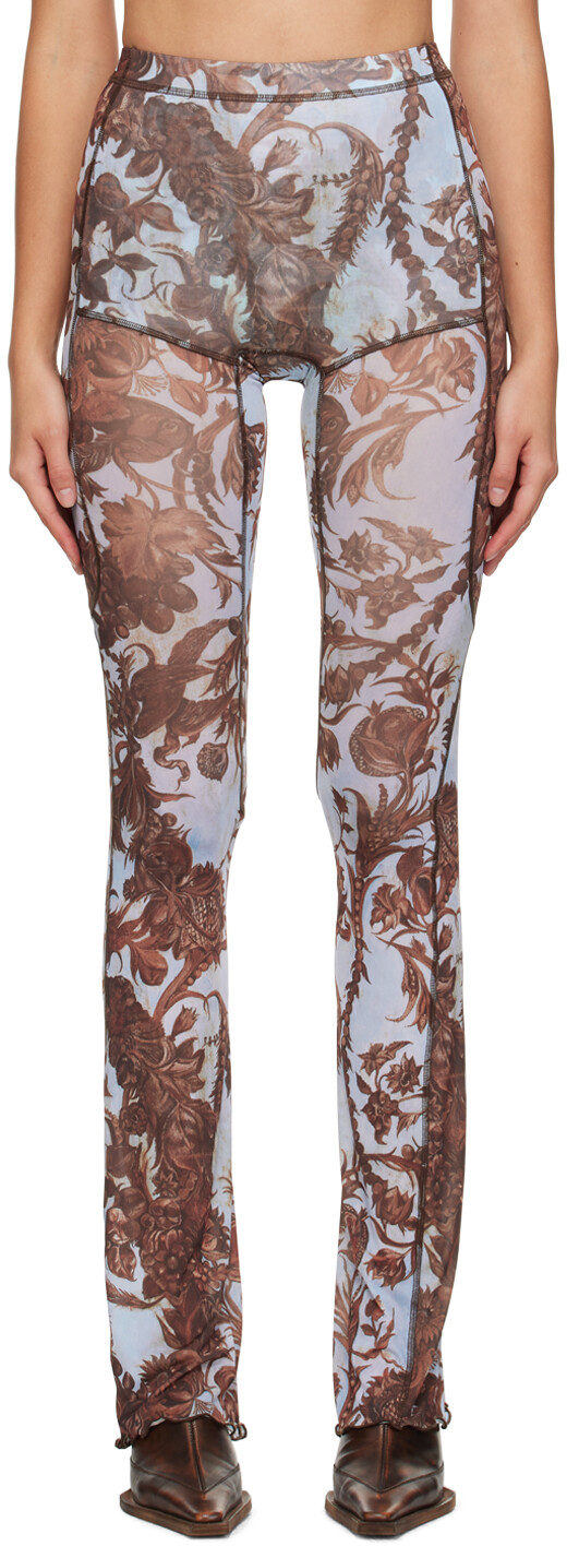 

Синие брюки Halcyon с тиснением Wildflower KNWLS, Синий