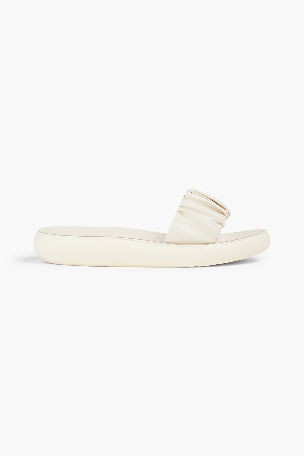 

Шлепанцы Taygete из искусственной кожи со сборками Ancient Greek Sandals, цвет Off-white