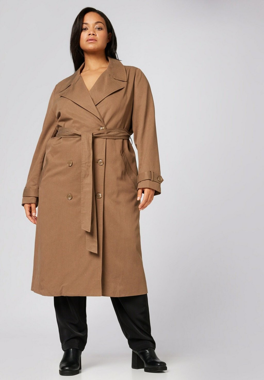 

Тренч Guido Maria Kretschmer Curvy Collection, коричневый
