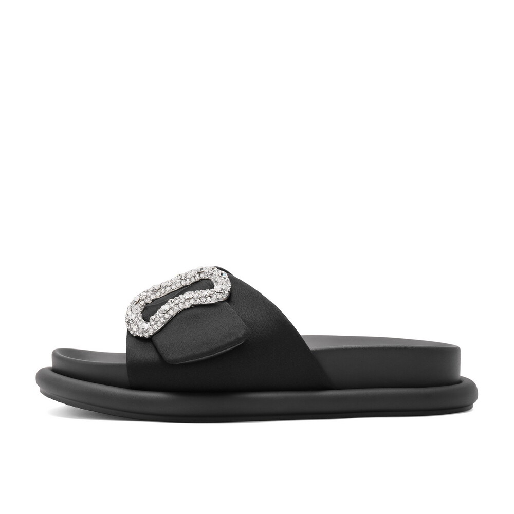 

Шлепанцы женские Belle, цвет Rice white black bottom