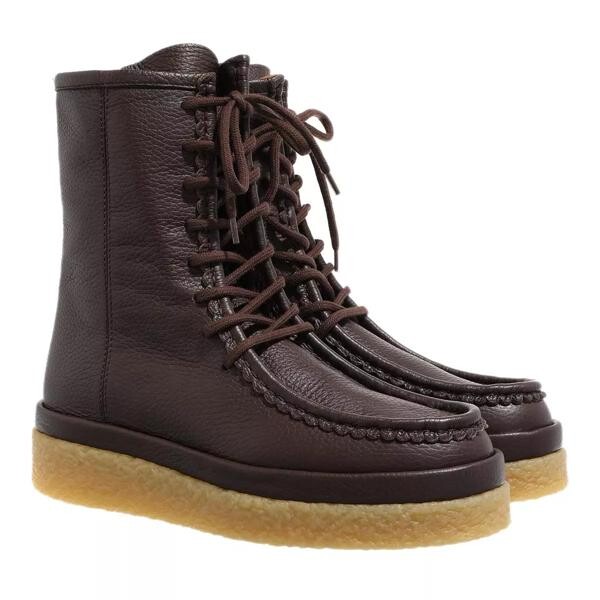 

Сапоги leather boots dark Chloé, коричневый
