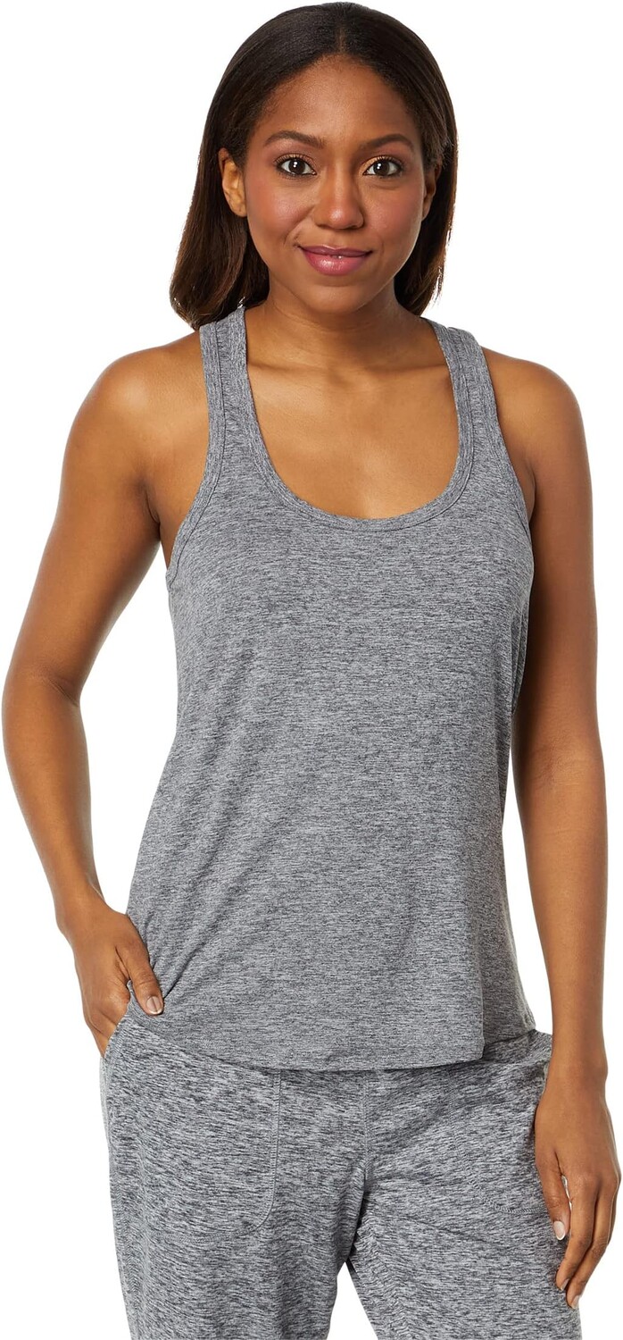 

Легкая трикотажная майка Malibu Collection Butterchic Barefoot Dreams, цвет Heather Carbon