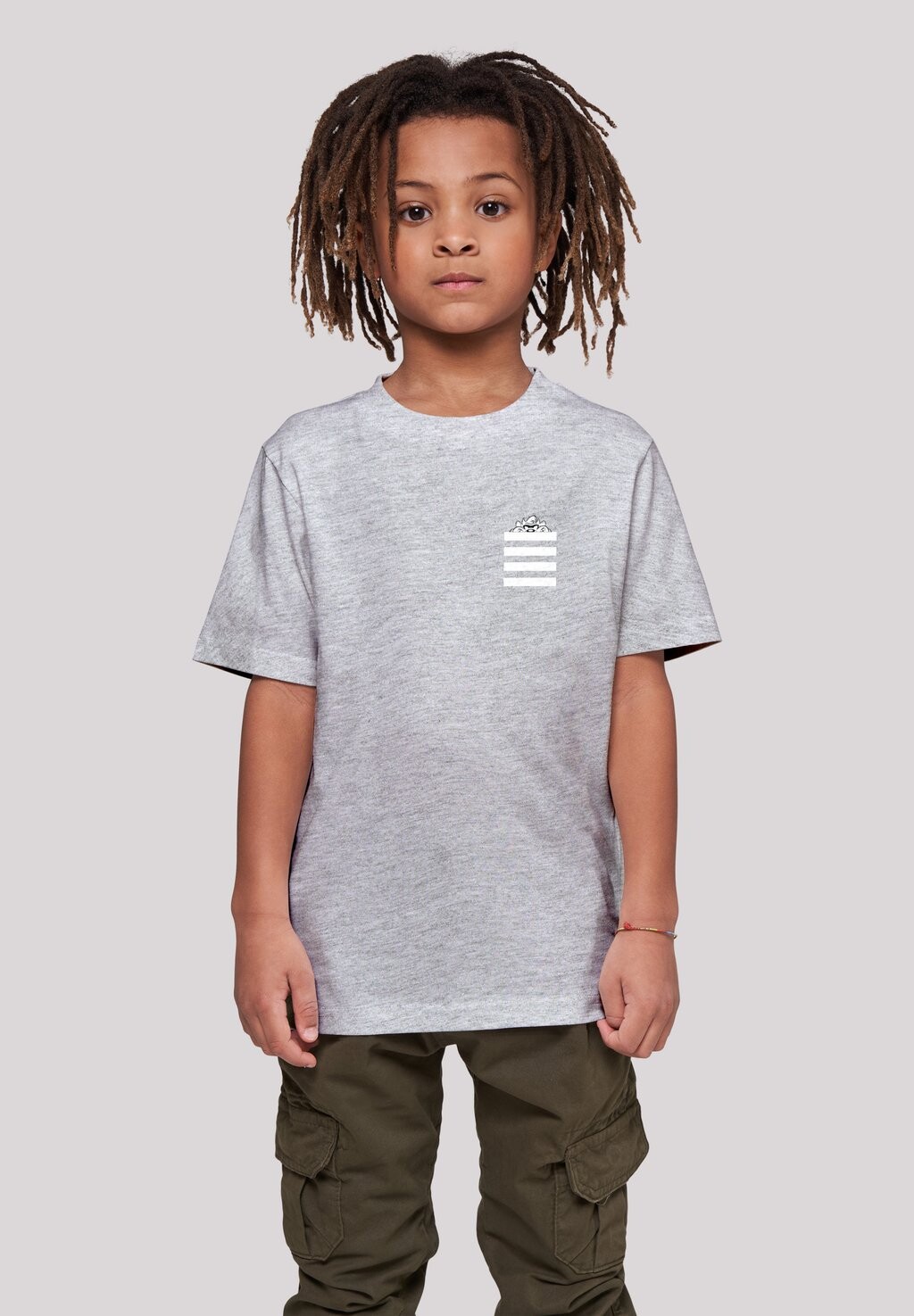 

Футболка с принтом LOONEY TUNES TAZ POCKET F4NT4STIC, цвет heather grey