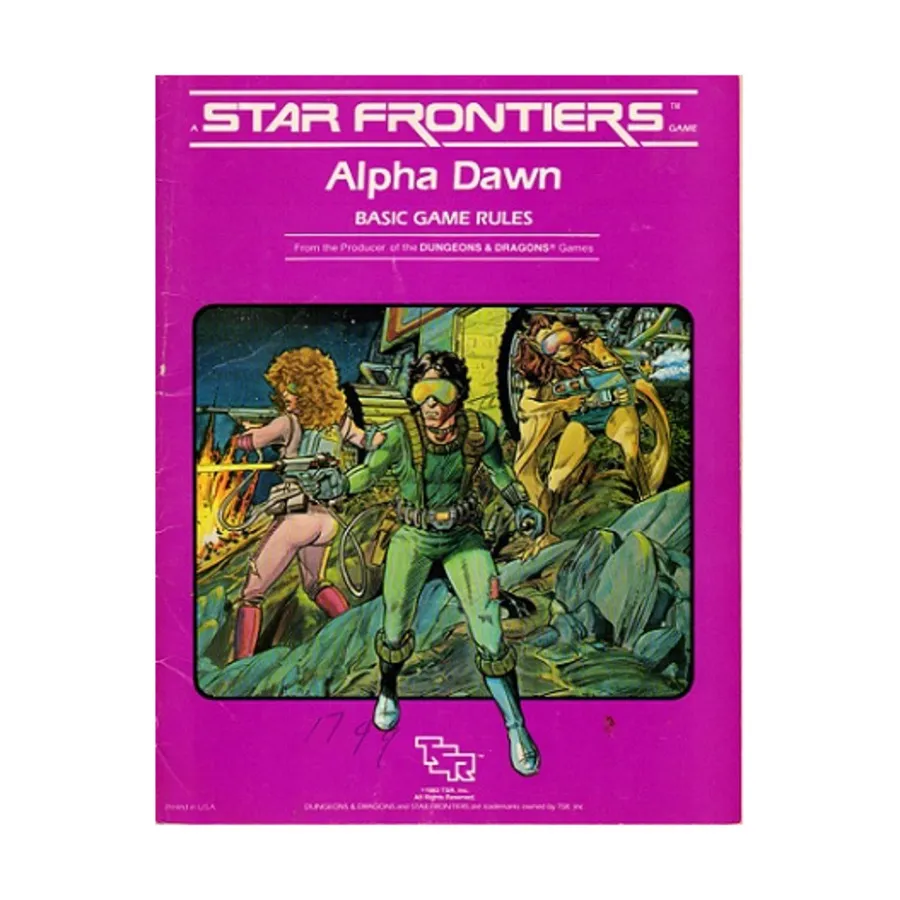 

Alpha Dawn - Basic Game Rules, Star Frontiers, мягкая обложка