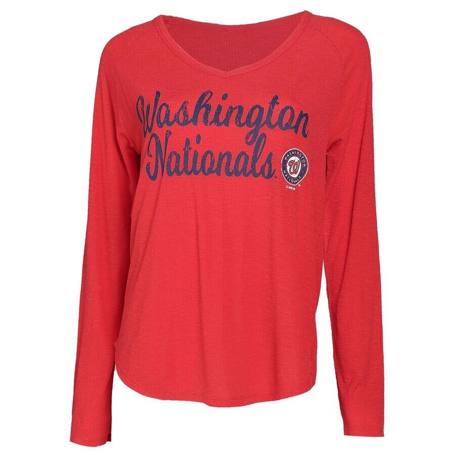 

Футболка с длинным рукавом Concepts Sport Washington Nationals, красный