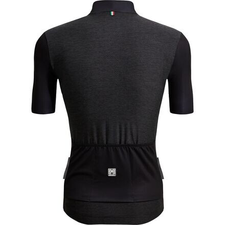 

Джерси с короткими рукавами Colore Puro мужские Santini, цвет Nero