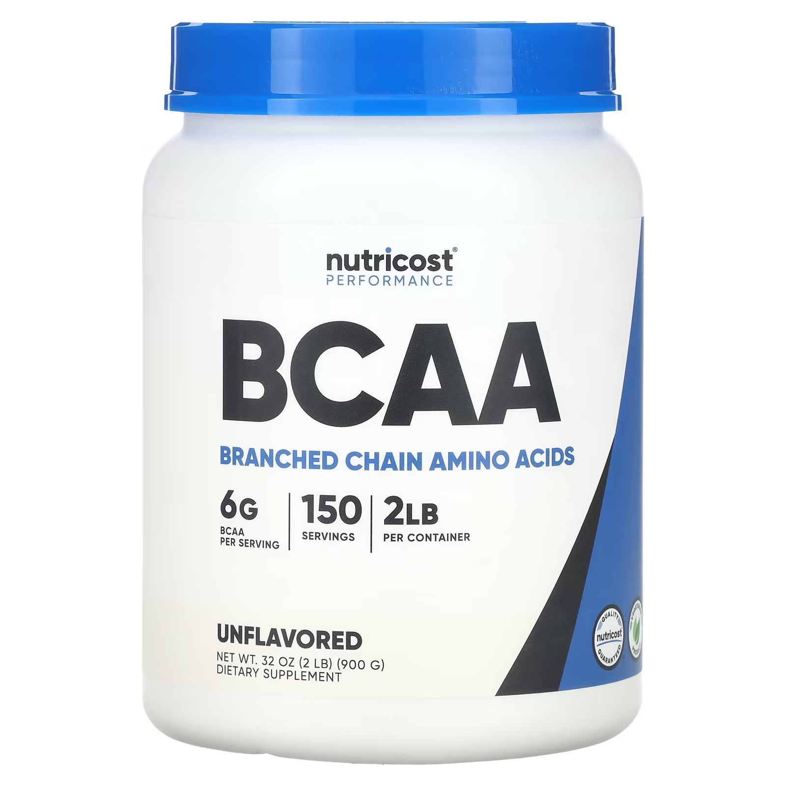 Пищевая добавка Nutricost Performance BCAA, 900 г пищевая добавка nutricost performance eaa 249 г