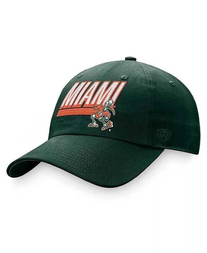 

Мужская зеленая регулируемая шляпа Miami Hurricanes Slice Top Of The World, зеленый