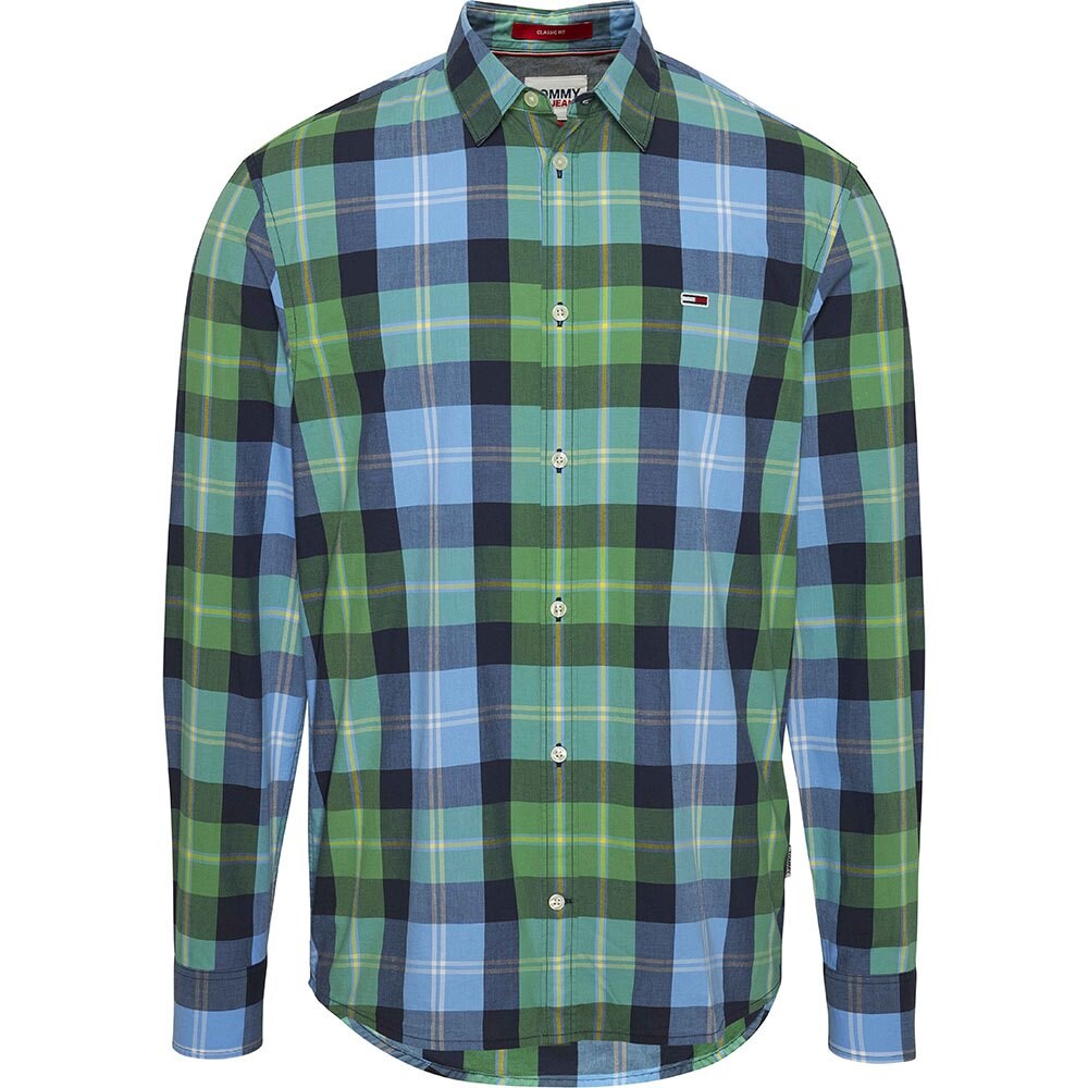 

Рубашка с коротким рукавом Tommy Jeans Classic Essential Check, зеленый