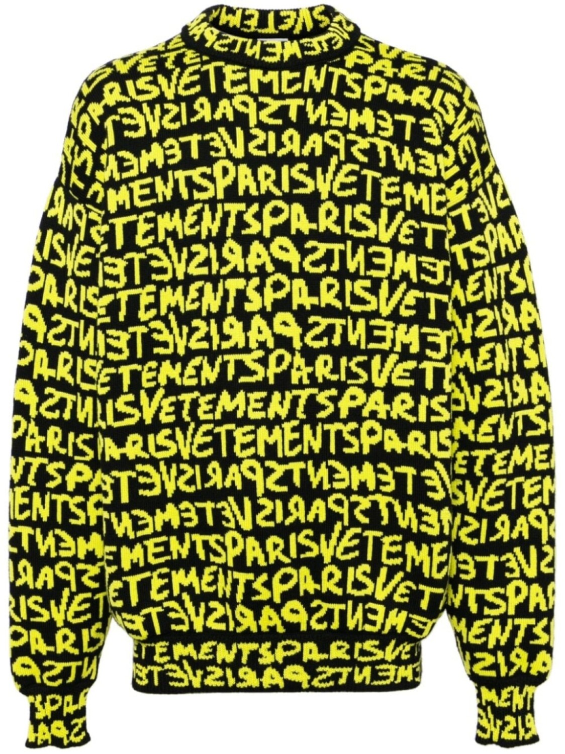 

VETEMENTS джемпер с круглым вырезом и логотипом, черный