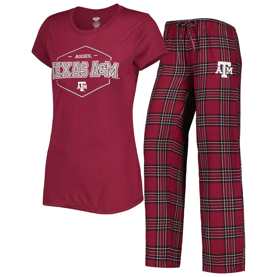 

Пижамный комплект Concepts Sport Texas A And M Aggies, бордовый