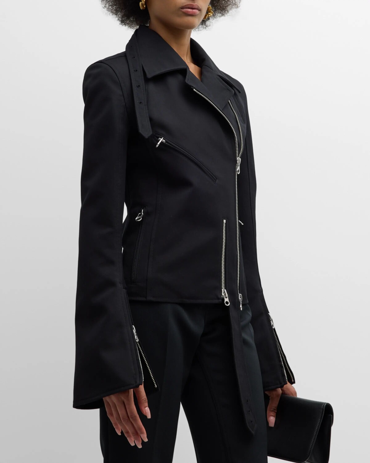 

Модульная хлопковая куртка Perfecto Courreges, цвет Black