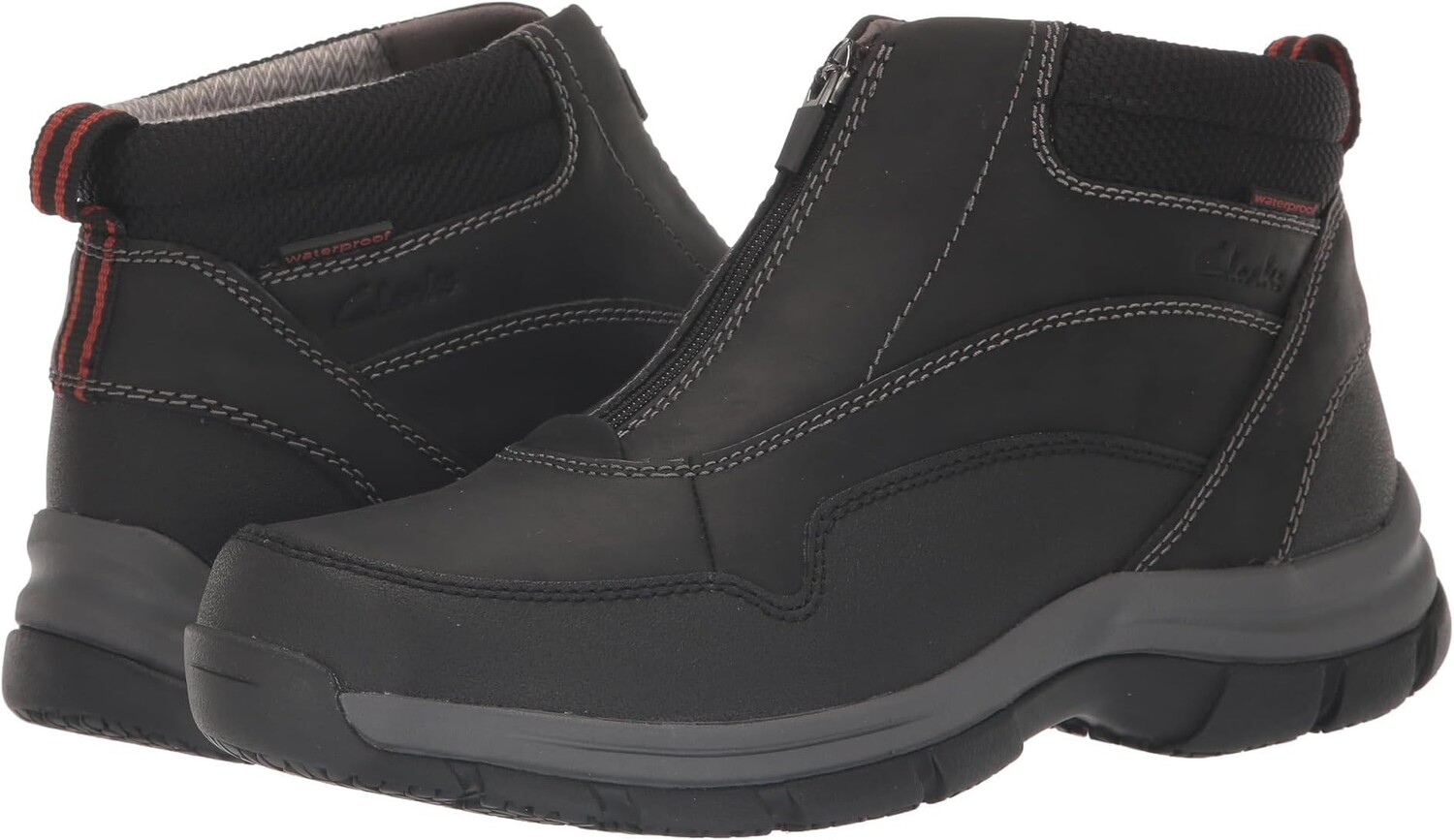 

Походная обувь Walpath Zip Clarks, черная кожа