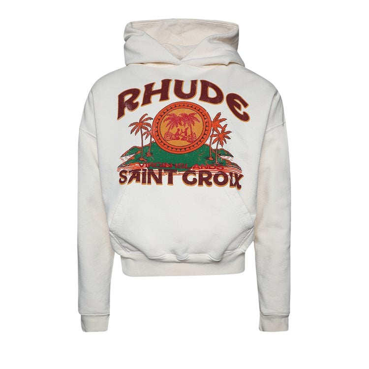 

Худи Rhude Saint Croix 'Vintage White', белый