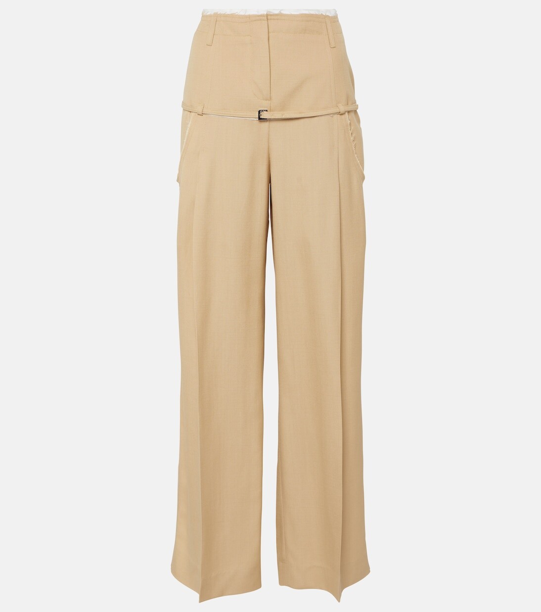 

Le pantalon широкие брюки с заниженной талией Jacquemus, бежевый