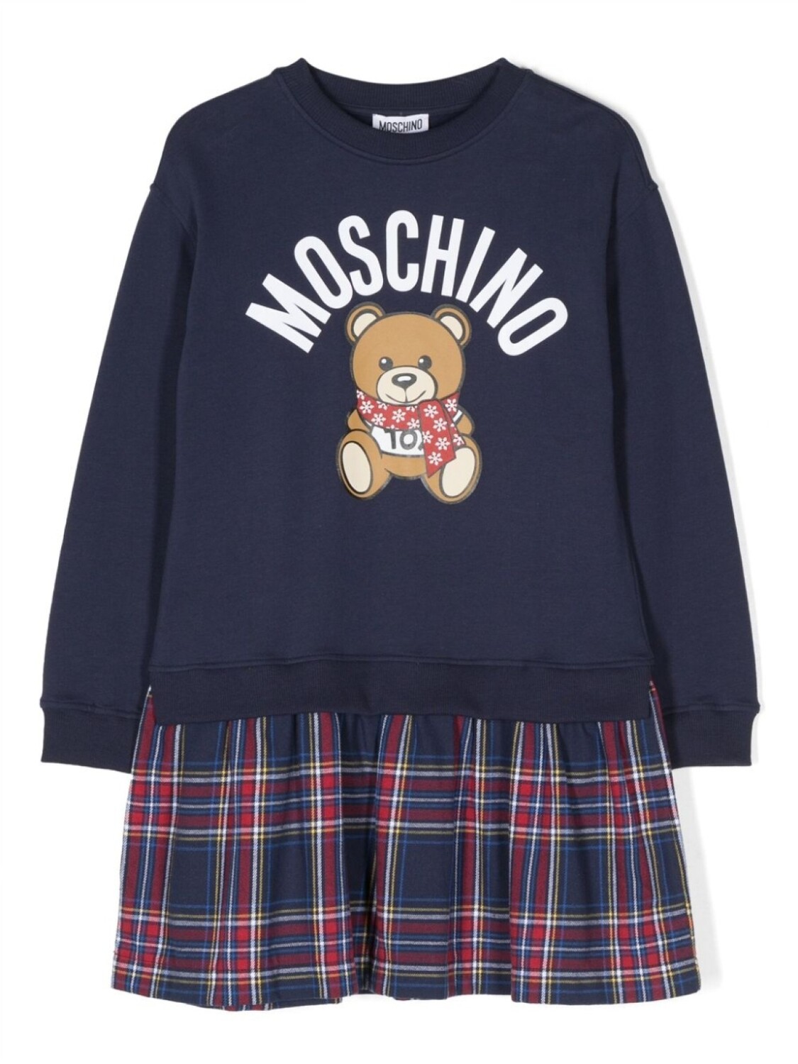 

Платье с принтом Teddy Bear Moschino Kids, синий