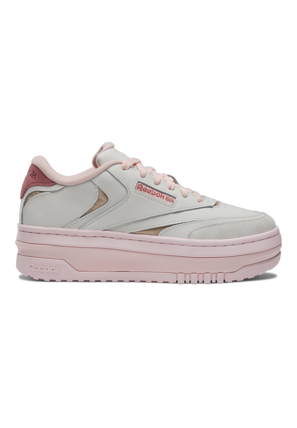 

Низкие кроссовки Non Football Club C Extra Reebok, цвет pure grey possibly pink fr porcelain pink