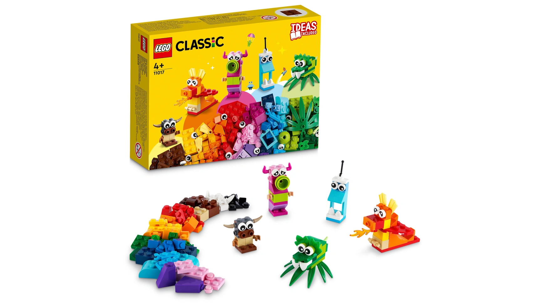 Lego Classic Creative Monsters, коробка со строительными блоками, набор для творчества
