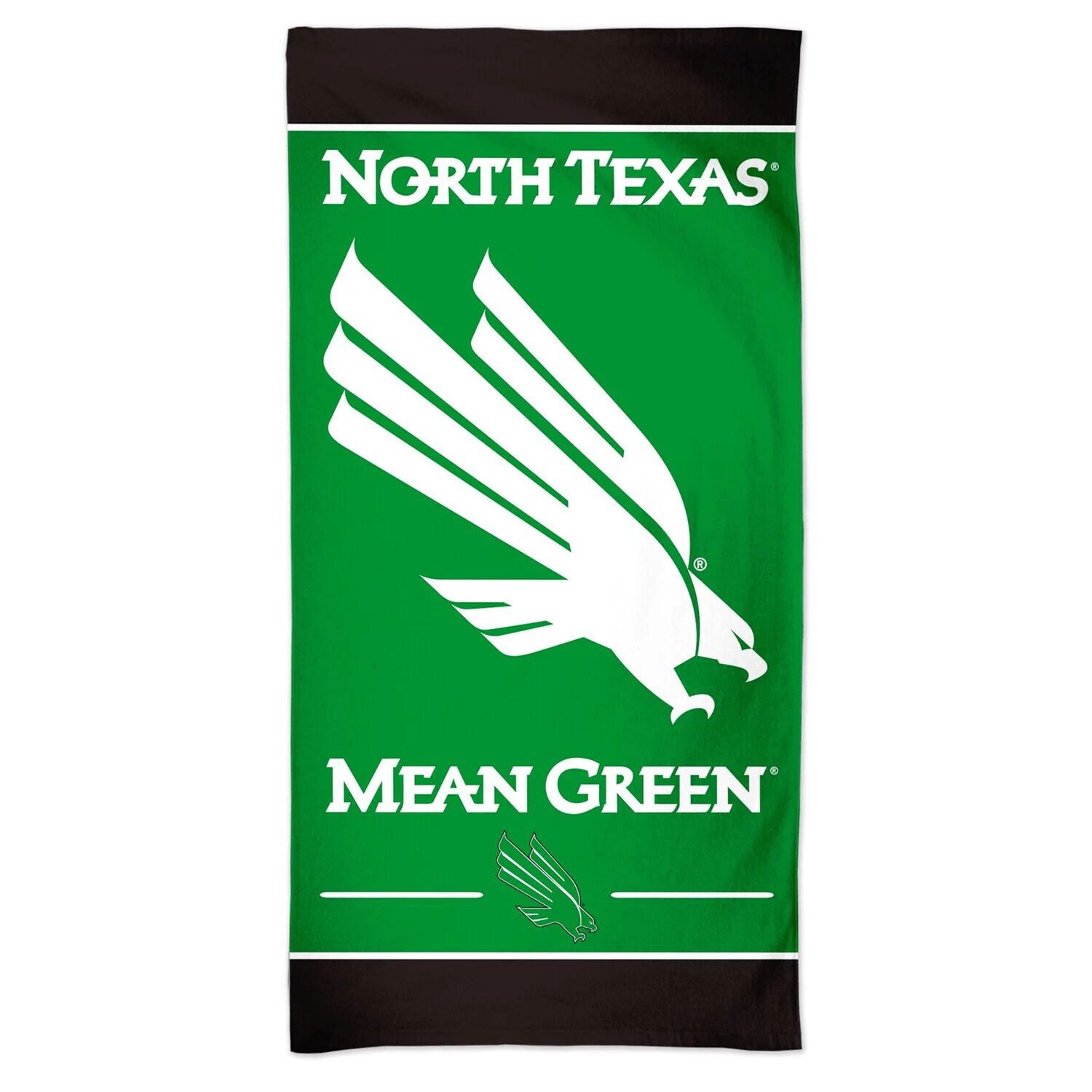 

WinCraft North Texas Mean Green Пляжное полотенце Spectra 30 x 60 дюймов