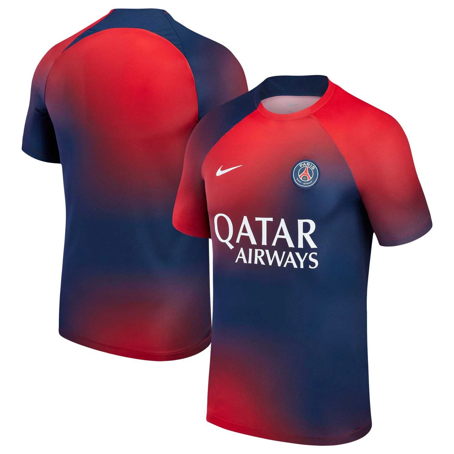Мужская темно-синяя предматчевая футболка Paris Saint-Germain 2023 Academy Pro Nike