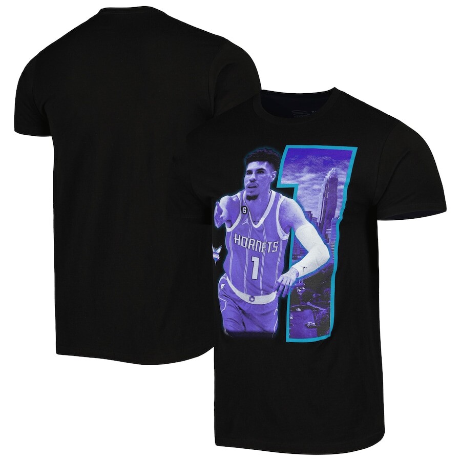 

Футболка с коротким рукавом Stadium Essentials Charlotte Hornets, черный