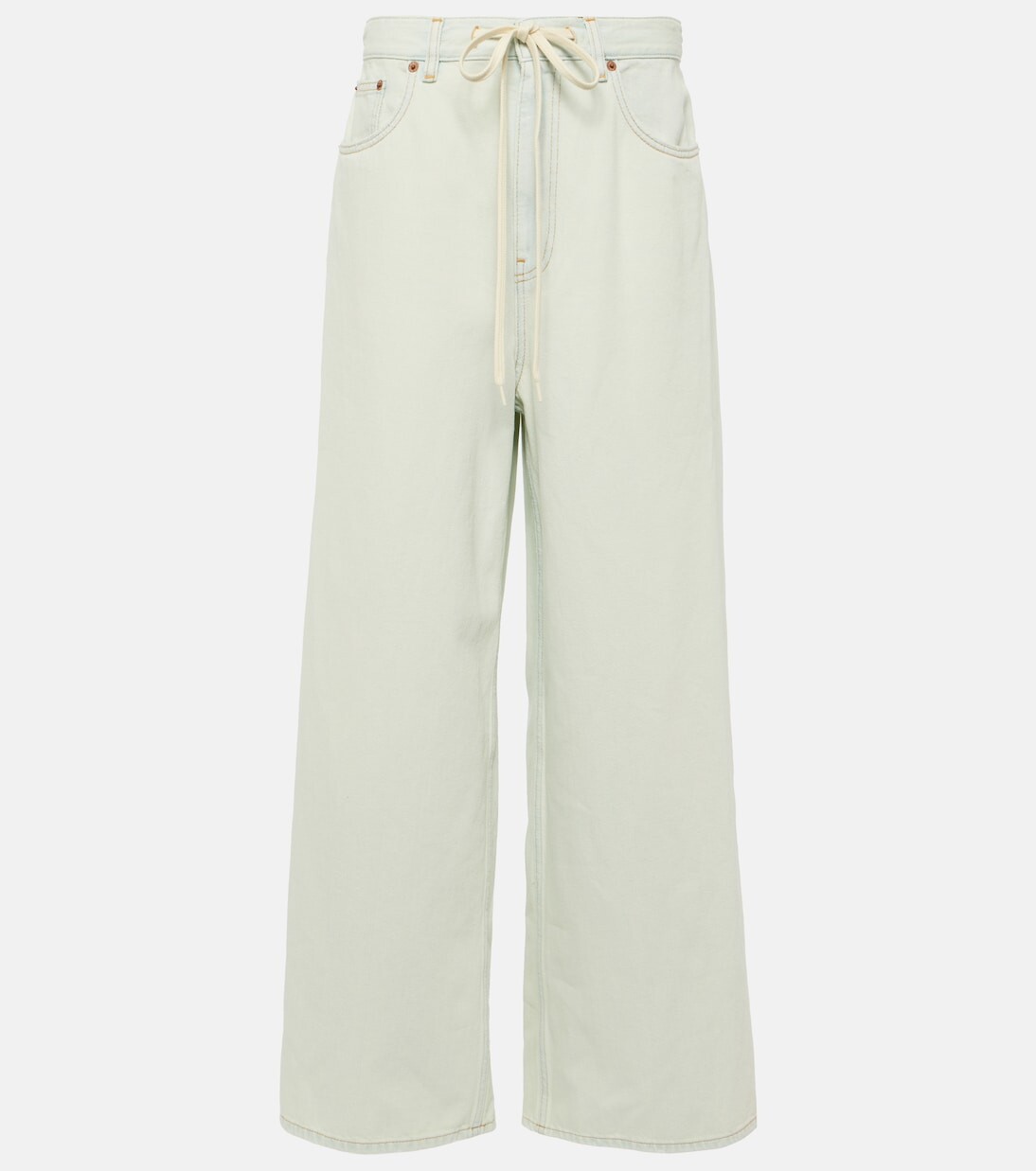 

Джинсы широкого кроя с высокой посадкой Mm6 Maison Margiela, синий