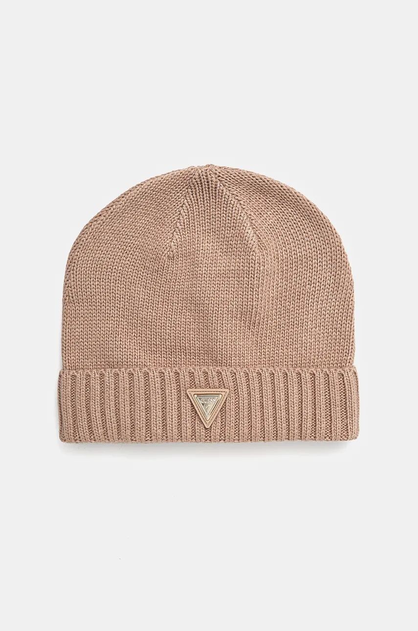

Кепка Guess BEANIE из смесовой шерсти, бежевый