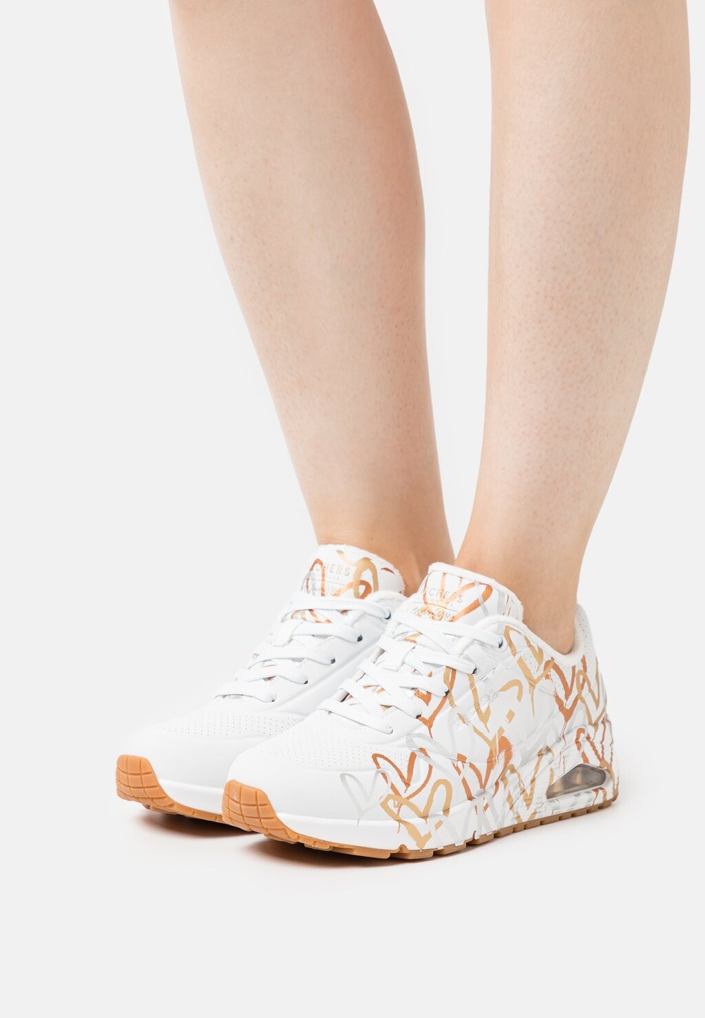 

Кроссовки Skechers Uno, белый / разноцветный металлик