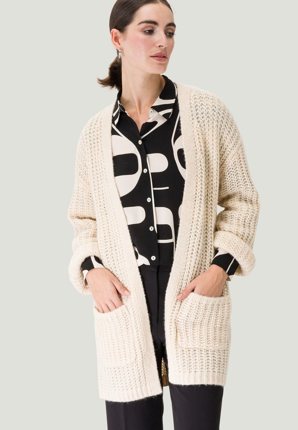 

Кардиган LONG STYLE zero, цвет light beige melange