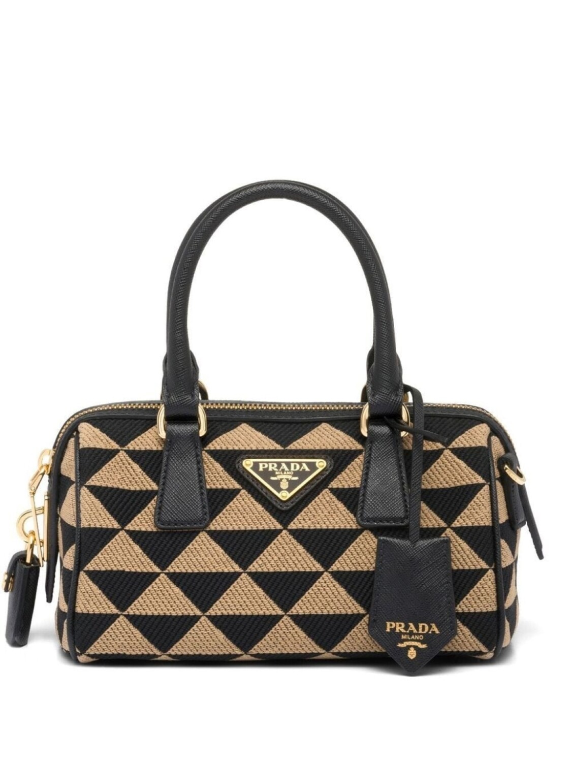 

Prada мини-сумка Symbole с верхними ручками, черный