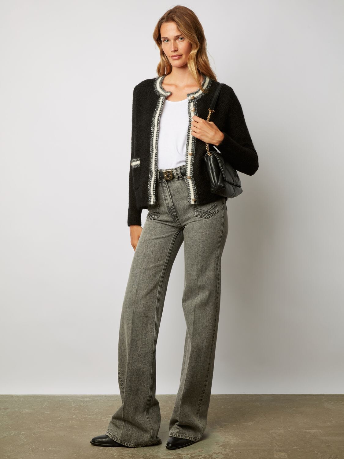 

Кардиган Lessandra с круглым вырезом Gerard Darel, черный