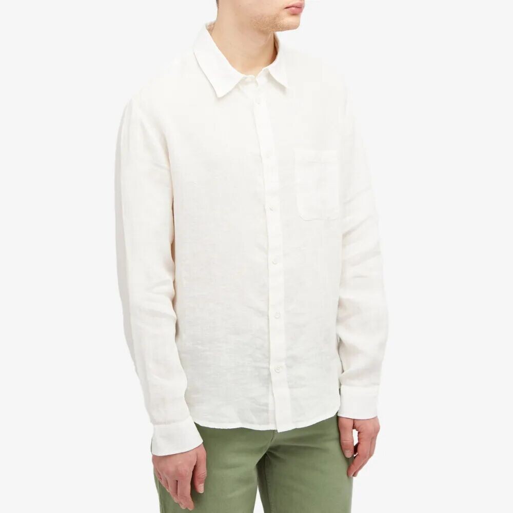 

A.P.C. Льняная рубашка кассель, белый