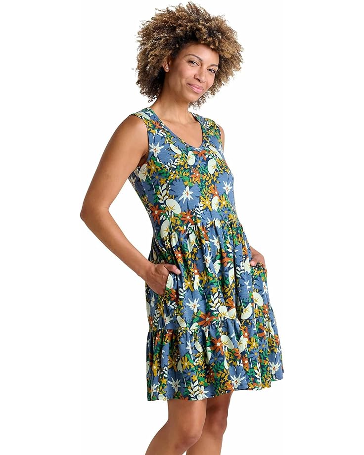 Платье Toad&Co Marley Tiered Sleeveless, цвет Midnight Floral Print