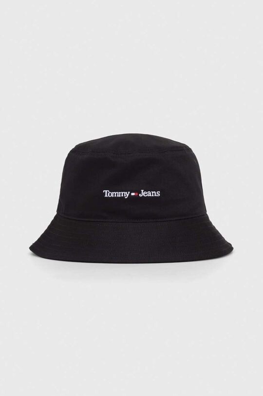 

Хлопковая шляпа Tommy Jeans, черный