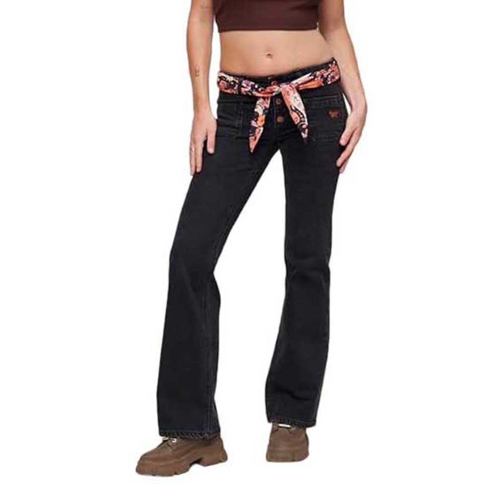 

Джинсы Superdry Vintage Low Rise Slim Flare, черный