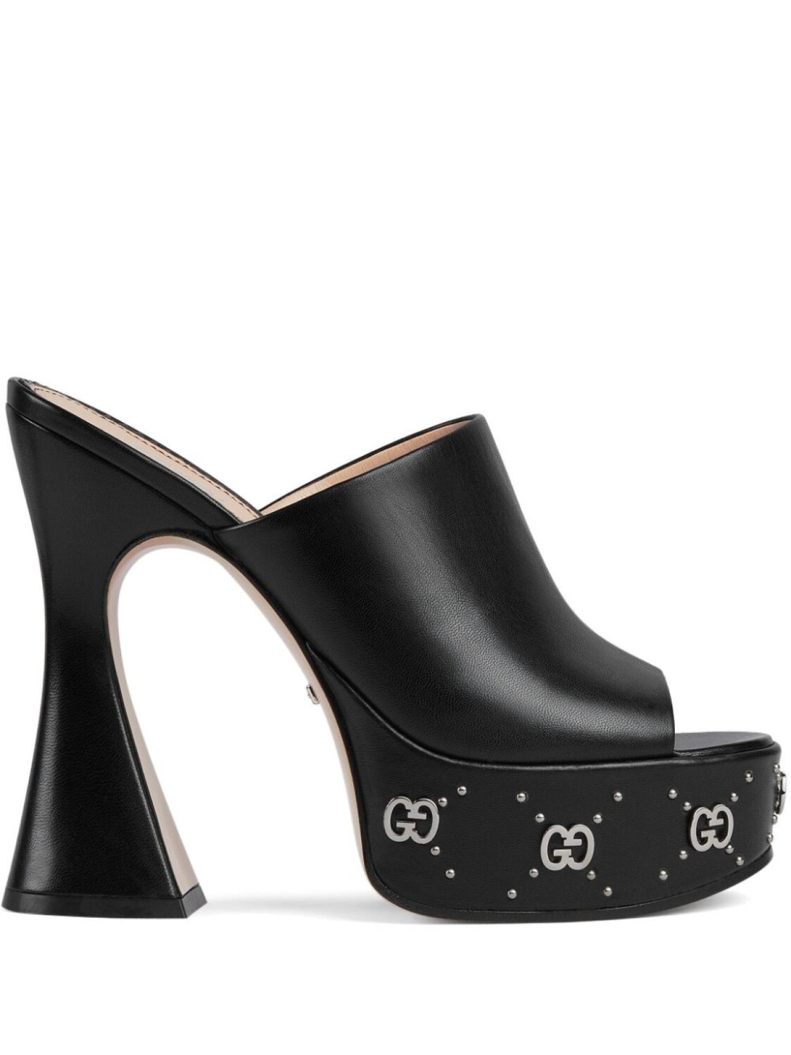 

Gucci мюли на платформе с логотипом GG, черный