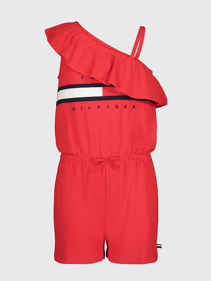 

Детский комбинезон с флагом на одно плечо для больших детей Tommy Hilfiger