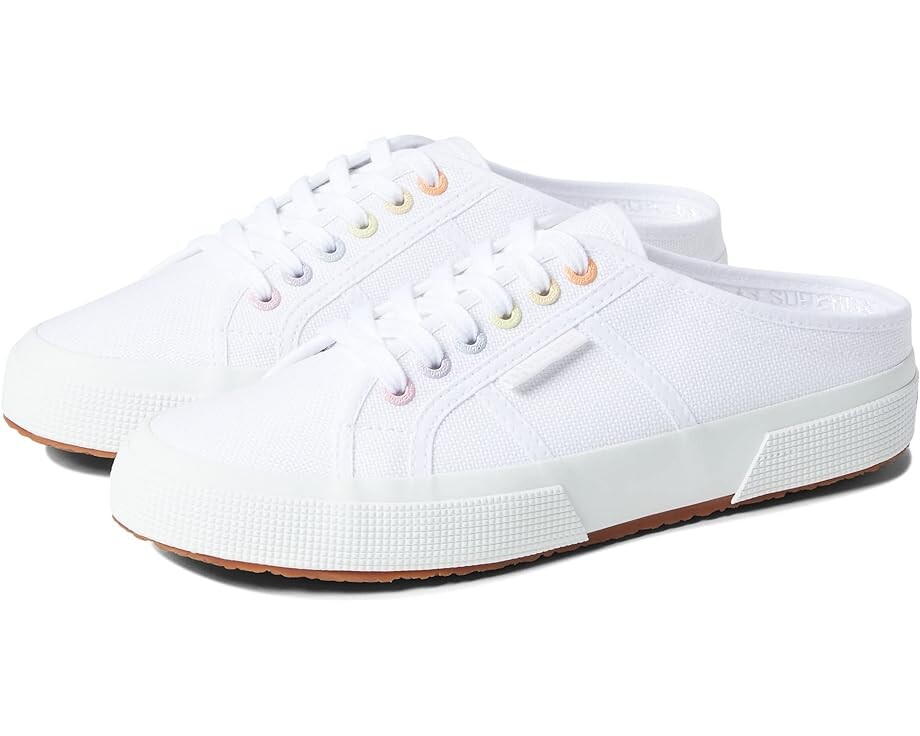 Кроссовки Superga 2402 - Mule Rainbow Eyelets, цвет Pastel Multi