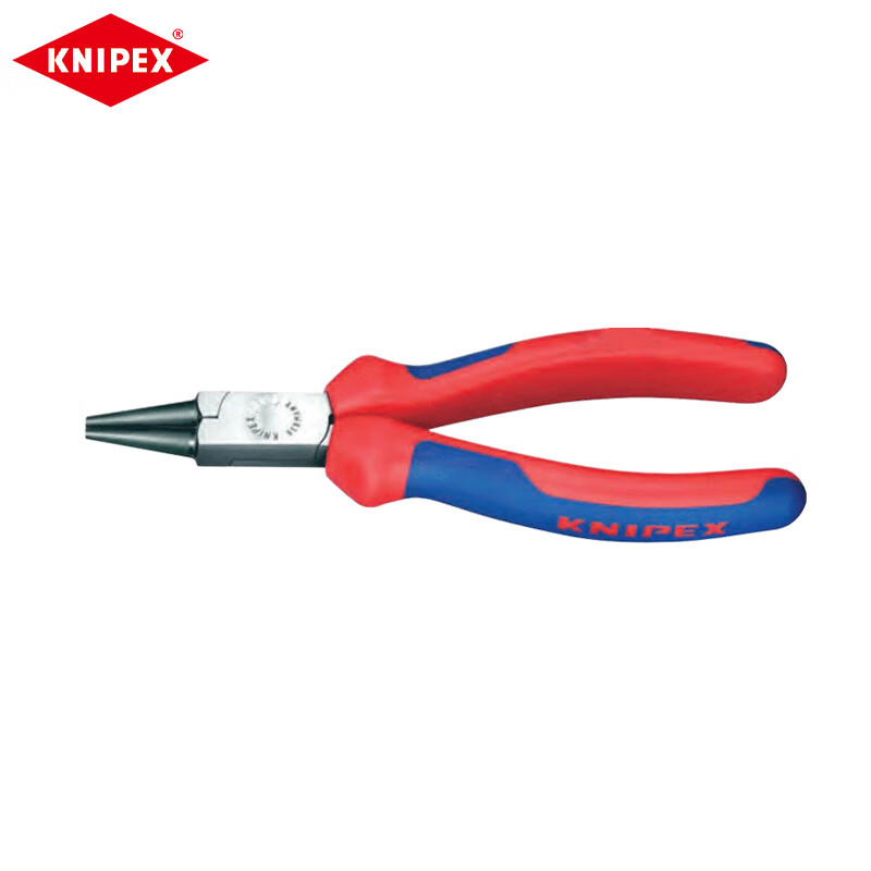 Круглогубцы KNIPEX, 140 мм, двухцветная ручка, черненые плоскогубцы, зажимной инструмент с фиксированным изгибом, фурнитура 22 02 140