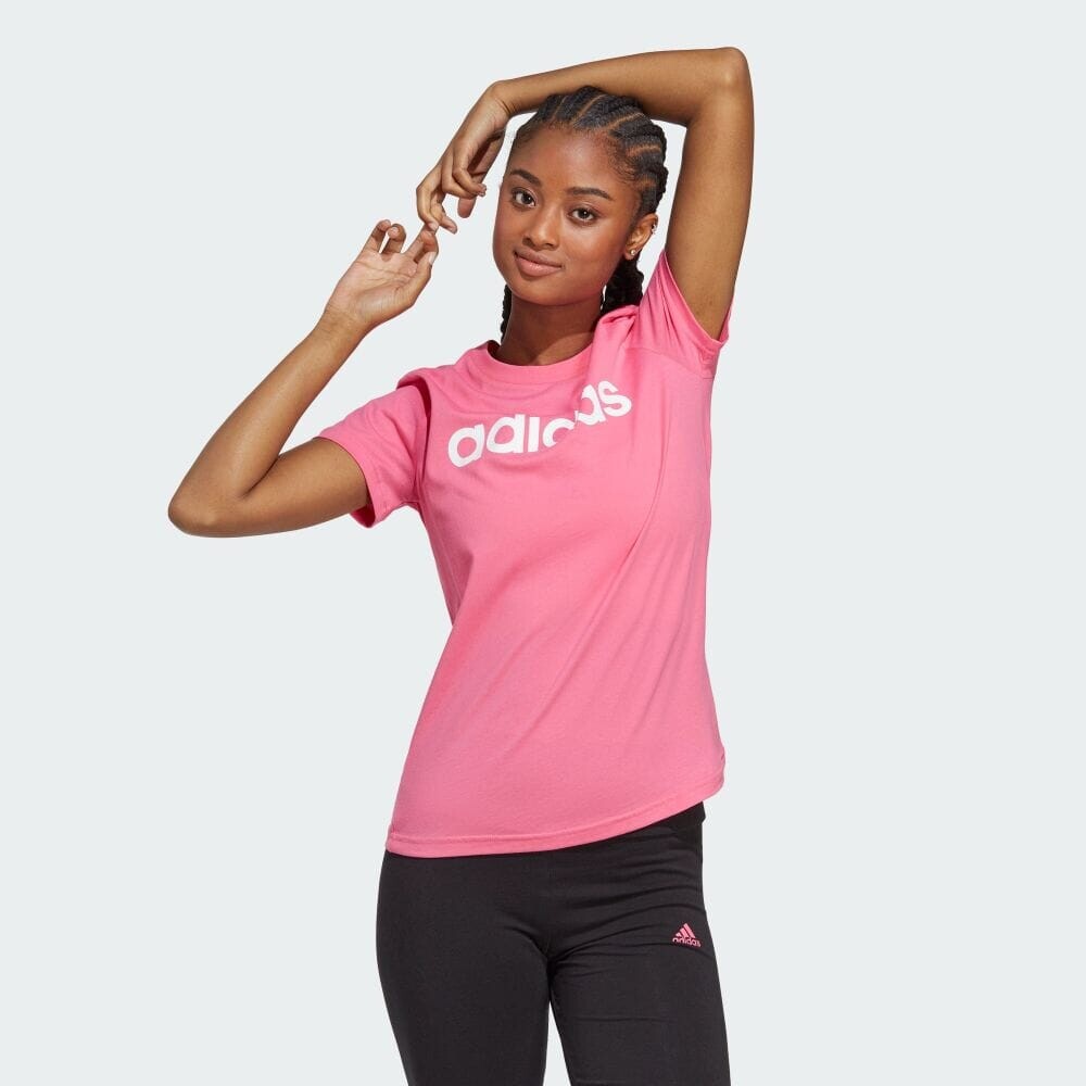 

Футболка Adidas LOUNGEWEAR ESSENTIALS SLIM LOGO TEE, белый