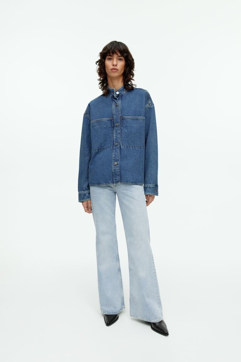 

Джинсовая рубашка H&M, синий