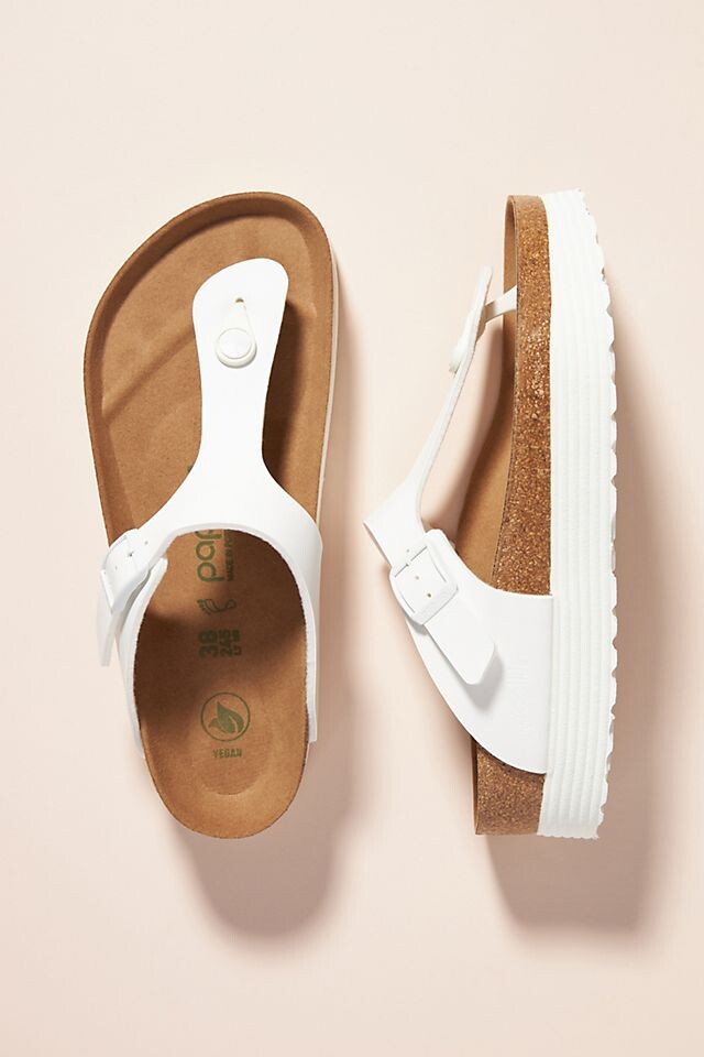 

Сандали Papillio by Birkenstock Gizeh Vegan на платформе, белый